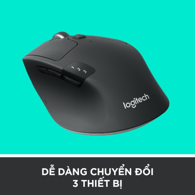 Chuột không dây bluetooth | USB Logitech M720 - Kết nối đa thiết bị, pin 2 năm, tương thích Mac | Windows - Hàng chính hãng