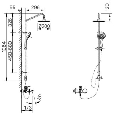 Sen tắm cây nóng lạnh BFV-1405S - series 1400S