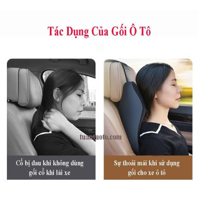 Gối tựa đầu ô tô cao cấp loại dài xuống vai