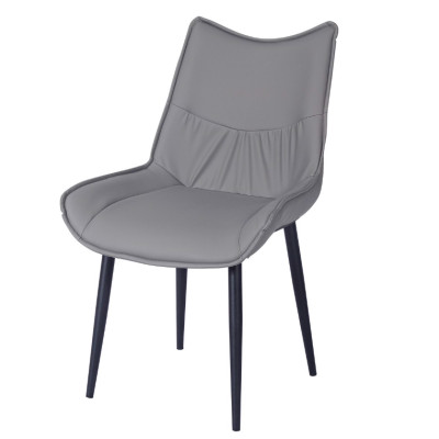 Ghế ăn bọc da Tundo chân sắt nhập khẩu hiện đại kích thước 45 x 50 x 82cm