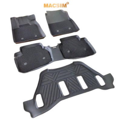 Thảm 2 lớp (sd3) dạng lưới lục giác cho Honda BRV 2022+ bề mặt cao su siêu sạch nhãn hiệu Macsim