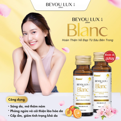 BEYOU LUX BLANC Nước Uống Collagen và Placenta 2in1 Trắng Sáng Da, Giảm Nám Tàn Nhang và Tăng Cường Độ Ẩm Cho Da