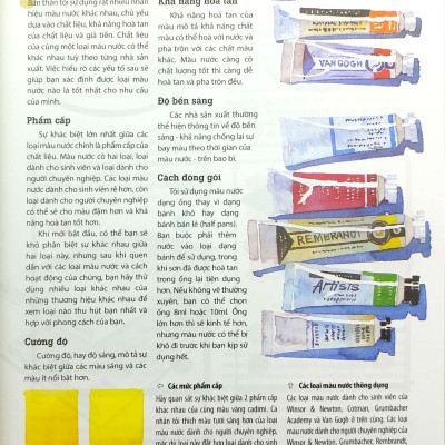 Vẽ Màu Nước Cho Người Mới Bắt Đầu (Tái Bản)