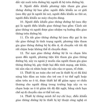 Luật trật tự, an toàn giao thông đường bộ năm 2024 - bản in 2024