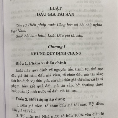 Luật Đấu Giá Tài Sản ( hiện hành )