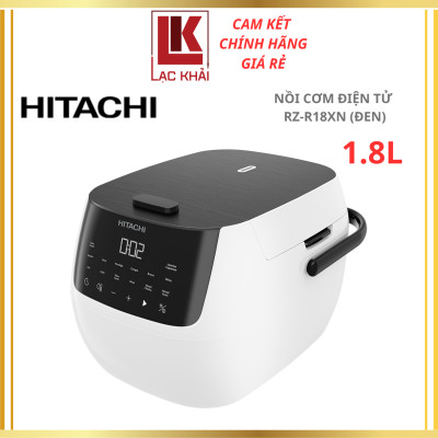 Nồi cơm điện tử Hitachi RZ-R18XN - Dung tích 1.8L, 14 chế độ nấu, màu trắng - Hàng chính hãng