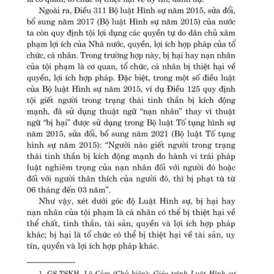 Nạn nhân học - Một số vấn đề lý luận và thực tiễn (bản in 2024)