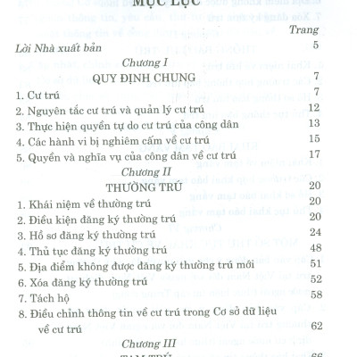 Cẩm Nang Pháp Luật Về Cư Trú