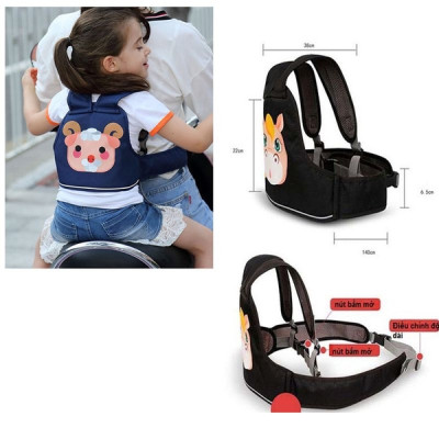 Đai Đi Xe Máy Cho Bé An Toàn Đai Ngồi Xe Máy Cho Bé 9 Tháng -10 Tuổi, Bảo Vệ Trẻ Có Thể Ngồi Trước Hoặc Sau Tiện Lợi - Giao ngẫu nhiên