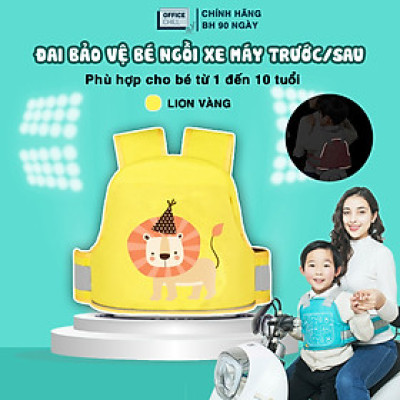Đai An Toàn Cho Bé Đi Xe Máy OFFICE CHILL Bảo Vệ Bé Ngồi Trước Hoặc Sau Phù Hợp Từ 1 Đến 10 Tuổi