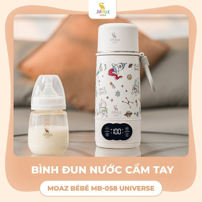 Bình đun và hâm nước cầm tay Moazbebe MB058 Plus Universe - dung tích 500ml