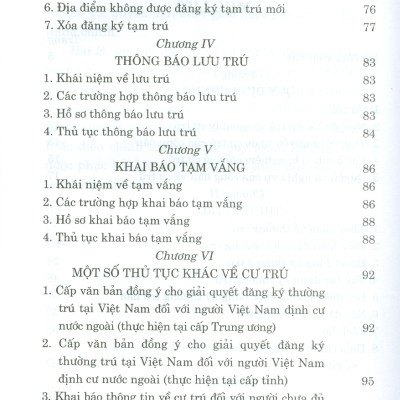 Cẩm Nang Pháp Luật Về Cư Trú