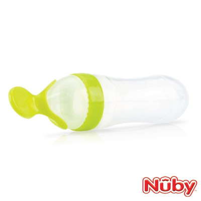 [ 5459-Nuby ] Bình thìa dùng cho trẻ trong giai đoạn ăn dặm, dung tích 90ml