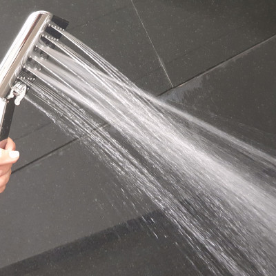 Tay sen vuông 3 chế độ chảy nhựa ABS mạ Chrome sáng bóng Eurolife EL-H201 (Trắng bạc)