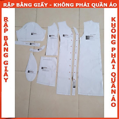 Rập đầm hồng tay phồng mã 1157 - giấy A0 (BẢN VẼ)