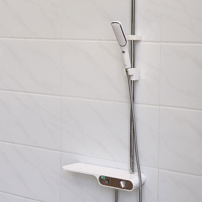 Bộ sen cây tắm đứng nóng lạnh Eurolife EL-S911 (Trắng - hồng)