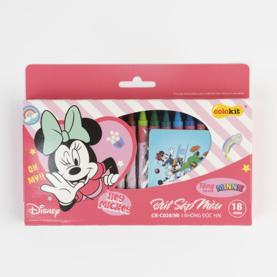 Bút sáp màu Thiên Long Disney Mickey CR-C028/MI- 18 màu