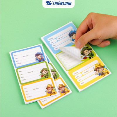 Nhãn vở Thiên Long - Nhân vật Akooland thế giới học cụ thần kỳ