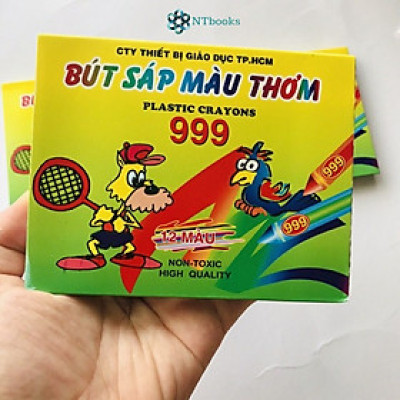 Bút sáp màu thơm 999 cho bé (12 màu)