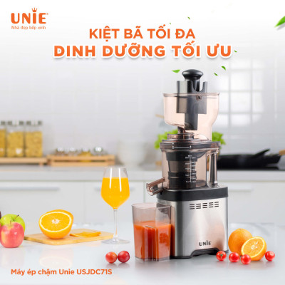 Máy Ép Chậm Cao Cấp Unie USJDC71S Tiêu Chuẩn Đức 0.7L Công Suất 400 W - Hàng Chính Hãng