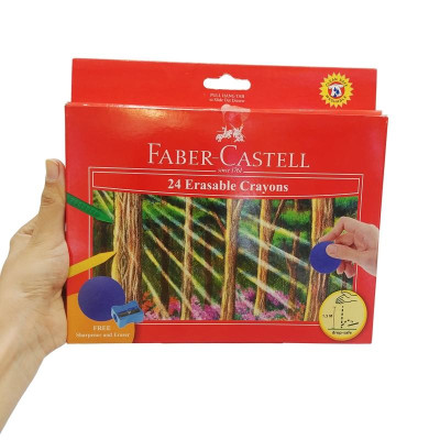 Faber-Castell-122531-Bút Sáp Màu - 24 Màu (Có Thể Tẩy Được)
