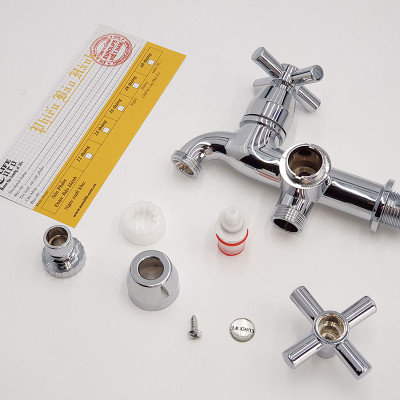 Củ sen lạnh nhựa ABS mạ Chrome Eurolife EL-SN01 (Trắng bạc)