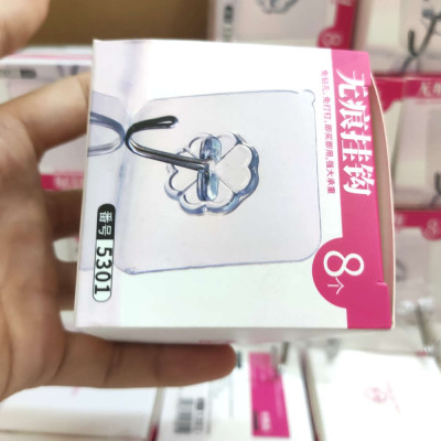 Bộ 8 móc Inox dinh tường 10kg siêu dính KM-5301 hàng Nhật