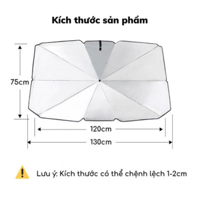 Ô dù che nắng kính lái ô tô, xe hơi - Chống nóng và bảo vệ taplo hiệu quả