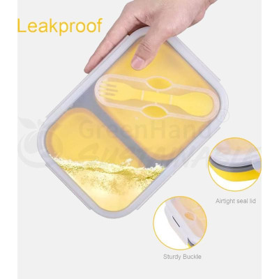 Hộp đựng thực phẩm Silicone GreenHand gấp gọn, đa năng, tiện lợi