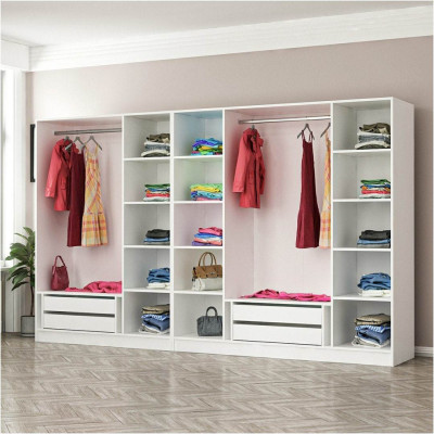 Tủ quần áo gỗ MDF cốt lõi xanh cao cấp SMLIFE Cuambo