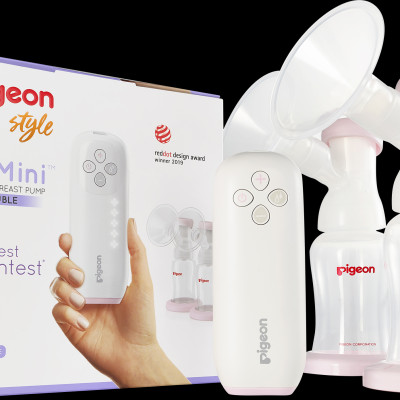 Máy hút sữa điện đôi GoMini Pigeon (HSD: 03/2025)
