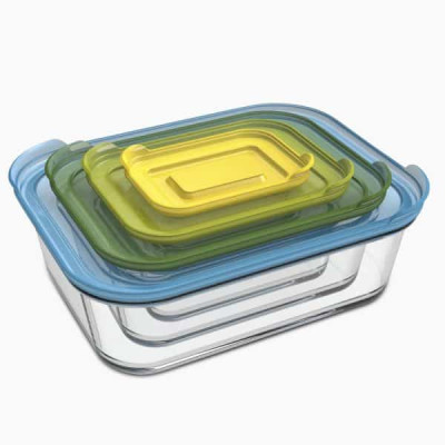 Bộ Hộp Đựng Thực Phẩm Joseph Joseph 81060 Nest Glass Food Storage 4 Món Hàng chính hãng