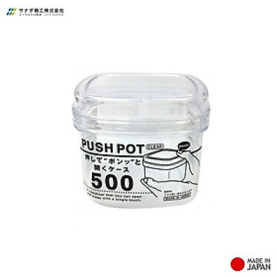 Hộp thực phẩm nắp kín đóng mở dễ dàng Push Pot hàng chuẩn Made in Japan