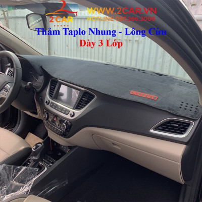 Thảm Taplo Nhung Lông Cừu Cho Xe Nissan Almera 2021 2022 Hàng 3 lớp chống trượt