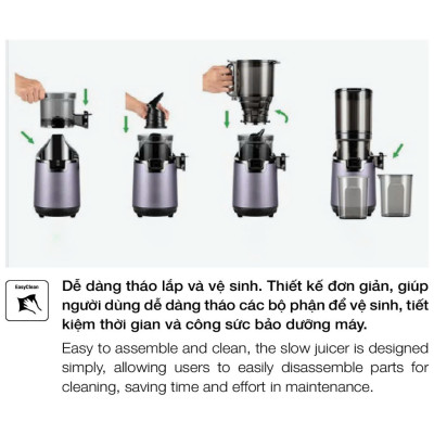 Máy ép chậm HAFELE HS-J130SG 535.43.396 | Công suất 250W | Dễ dàng tháo lắp vệ sinh | Hàng chính hãng