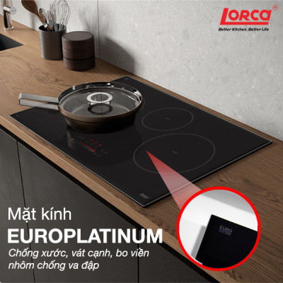 Bếp Từ Ba LORCA LCI 309 PLUS - Hàng Chính Hãng Nhập Khẩu Malaysia, Công Suất Lớn, Tiết Kiệm Điện