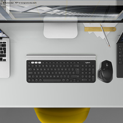 Chuột không dây Bluetooth Logitech MX Master 2s - form to, dùng mọi bề mặt, con lăn Hyperfast, sạc nhanh USB-A, phù hợp Mac/ Laptop - Hàng chính hãng