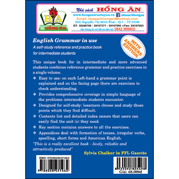 English Grammar In Use - Bìa Xanh Dương