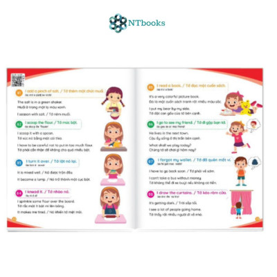 Combo 4 cuốn Bé học từ vựng tiếng Anh (Kèm file nghe giọng chuẩn)