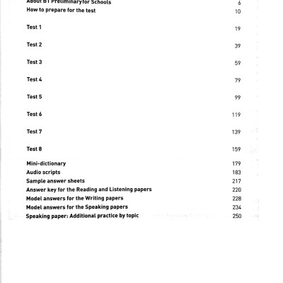 Cambridge English Qualifications - B1 Preliminary For Schools - 8 Practice Tests