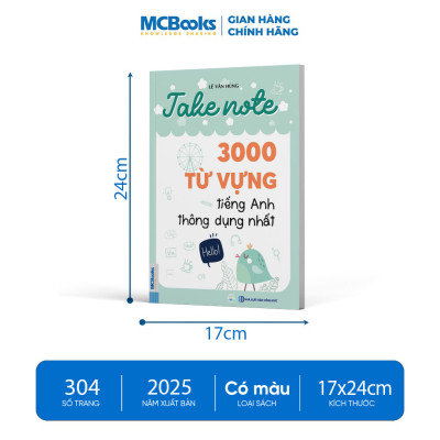 Sách - Takenote 3000 Từ Vựng Tiếng Anh