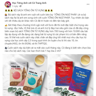 Sách Tổng ôn từ vựng tiếng anh cô Trang Anh Moonbook
