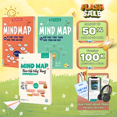Sách - Combo Tự học tiếng Trung: Mindmap Ngữ pháp, Từ vựng và Giao Tiếp Theo Giáo Trình Hán Ngữ