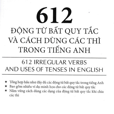 612 Động Từ Bất Quy Tắc Và Cách Dùng Các Thì Trong Tiếng Anh - HA