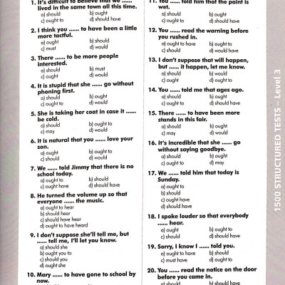 1500 Structured Tests Leve 3 (Không CD)