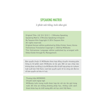Speaking Matrix - 2 Phút Nói Tiếng Anh Như Gió
