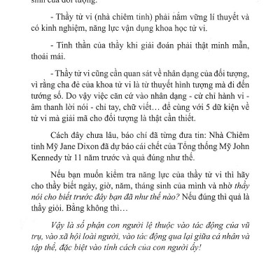 Tìm Hiểu Đời Người Qua Những Dự Báo Của Tiền Nhân