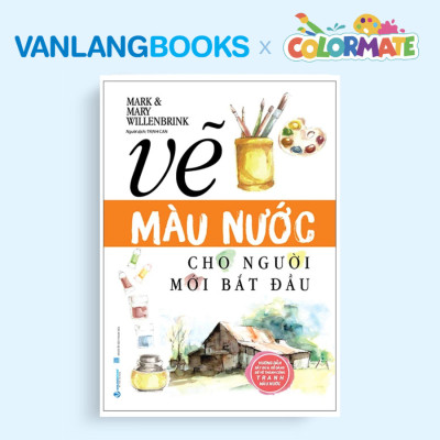 Sách Vẽ Màu Nước Cho Người Mới Bắt Đầu (Tái Bản 2025) + Hộp 8 Màu Vẽ Poster Paint 20ml - Vanlangbooks x Colormate