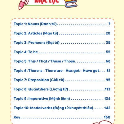 English Grammar For Kids - Ngữ Pháp Tiếng Anh Tiểu Học - Tập 1 (Có Đáp Án) (Tái Bản 2023)