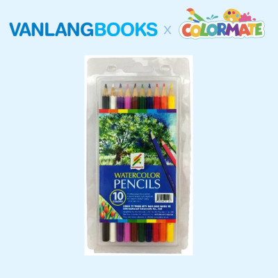 Sách Bí Quyết Vẽ Bút Chì + Hộp 10 Cây Bút Chì Màu Nước Artist MS - Vanlangbooks x Colormate